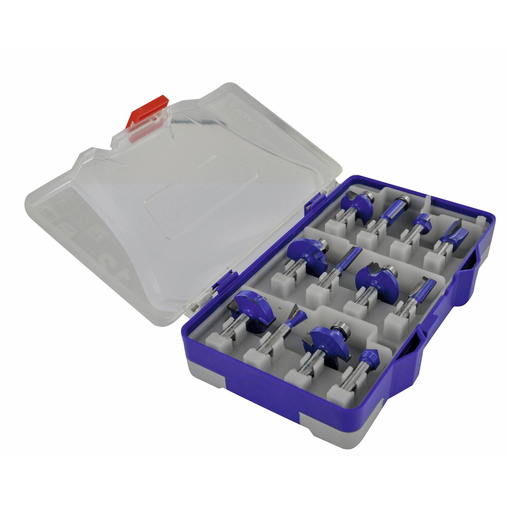 12 fresas de rebajadora de formas variadas - mango de 8 mm