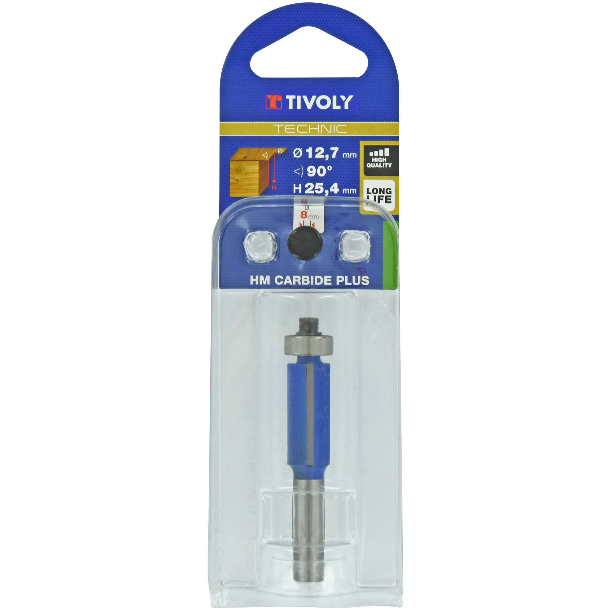 Fresa para enrasar + guía (Estuche blíster) /12.7