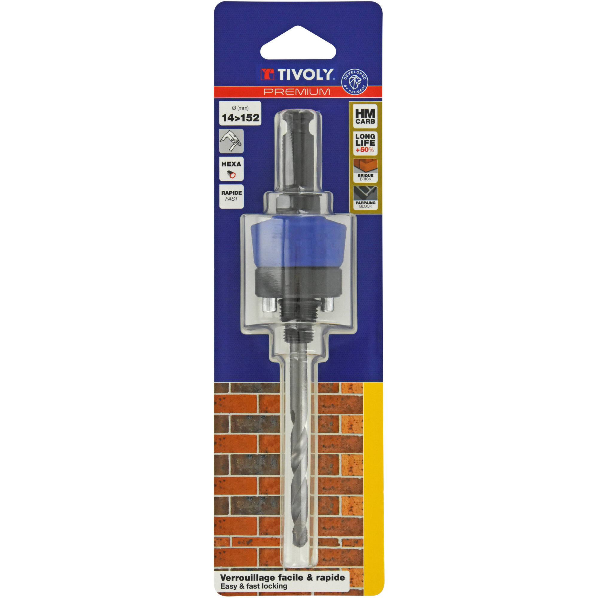 Husillo guía "Quick Click" con broca metal duro