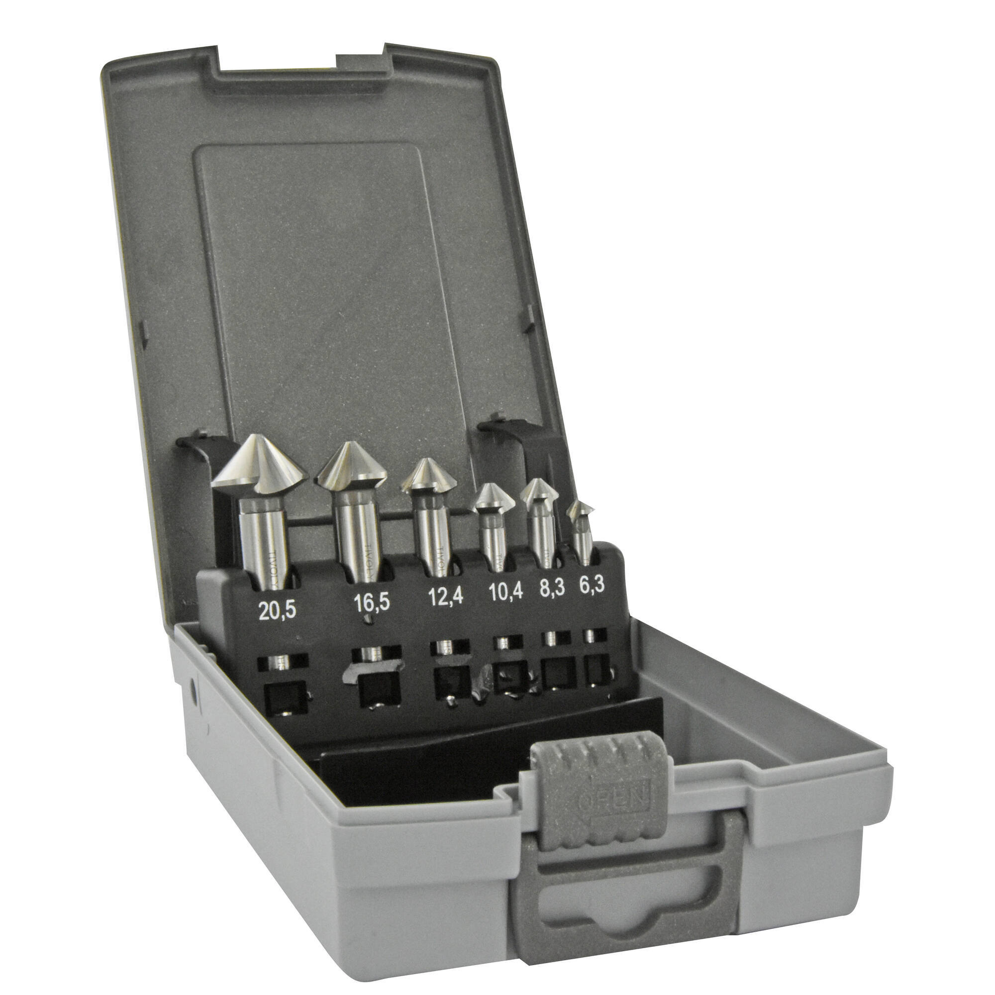 10366470001 - 6 avellanadores HSS-E5 (cobalt 5%) -DIN335C - ASYPOINT -Ø6,8 à 20,5mm