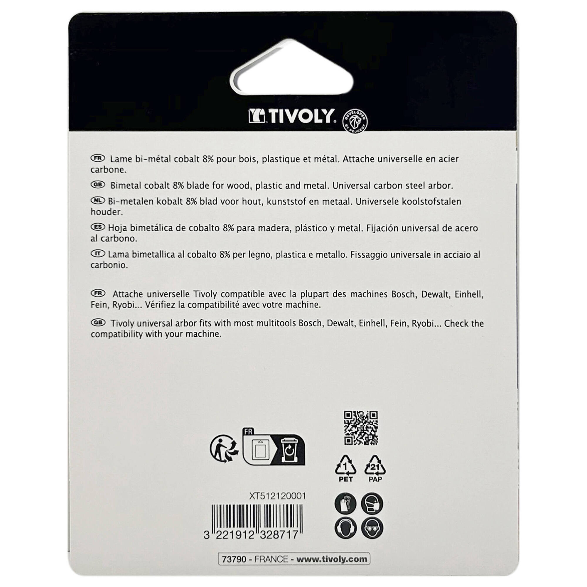 Sierras oscilantes - Madera y metal (Blíster)