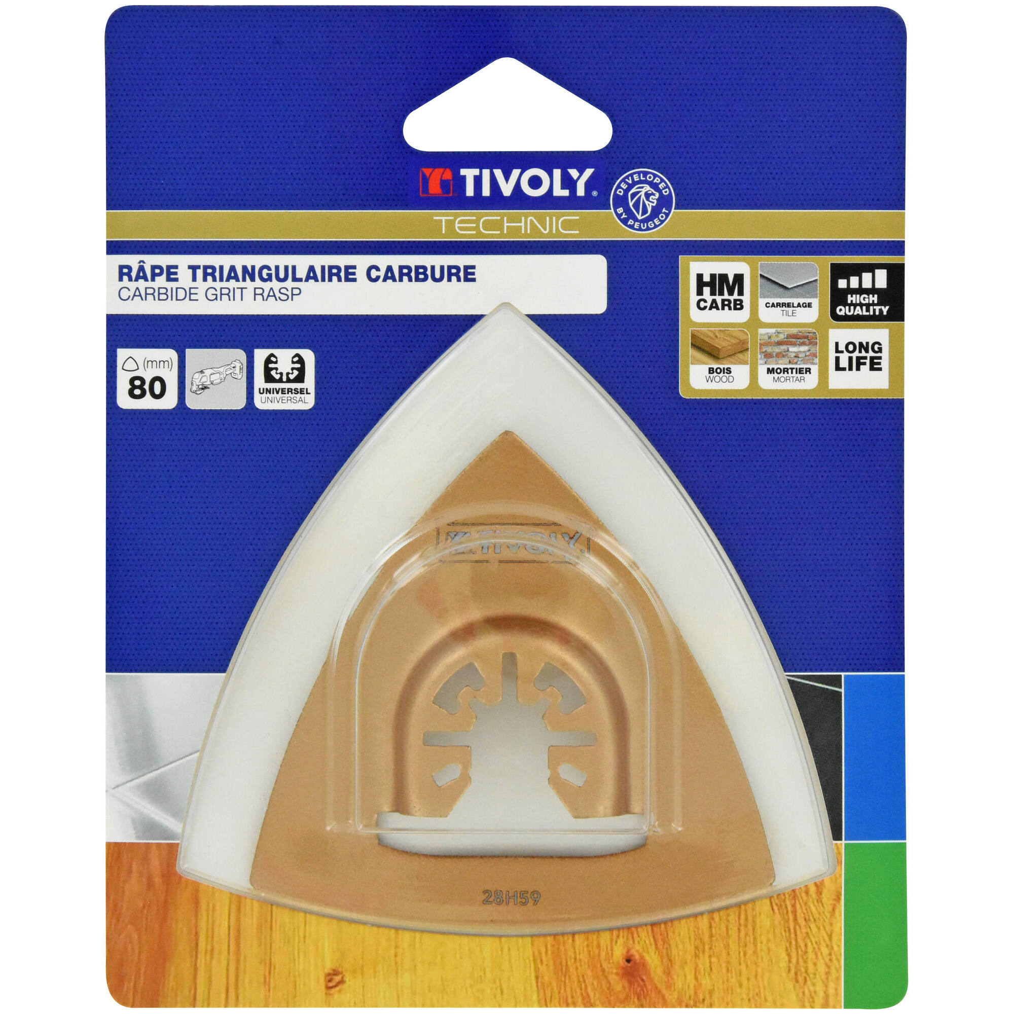 Rascador triangular carburo - Δ80mm