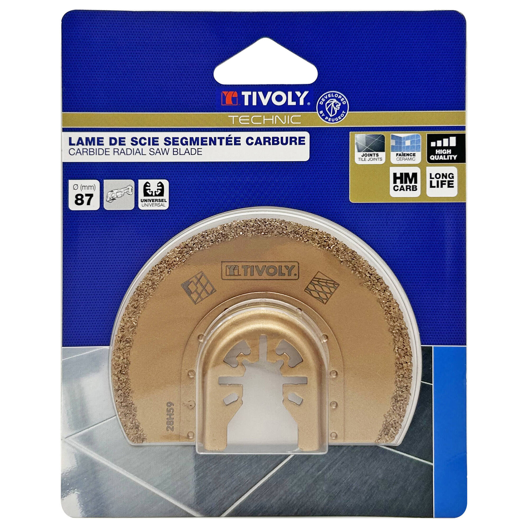Hoja de sierra segmentada carburo - Ø87mm