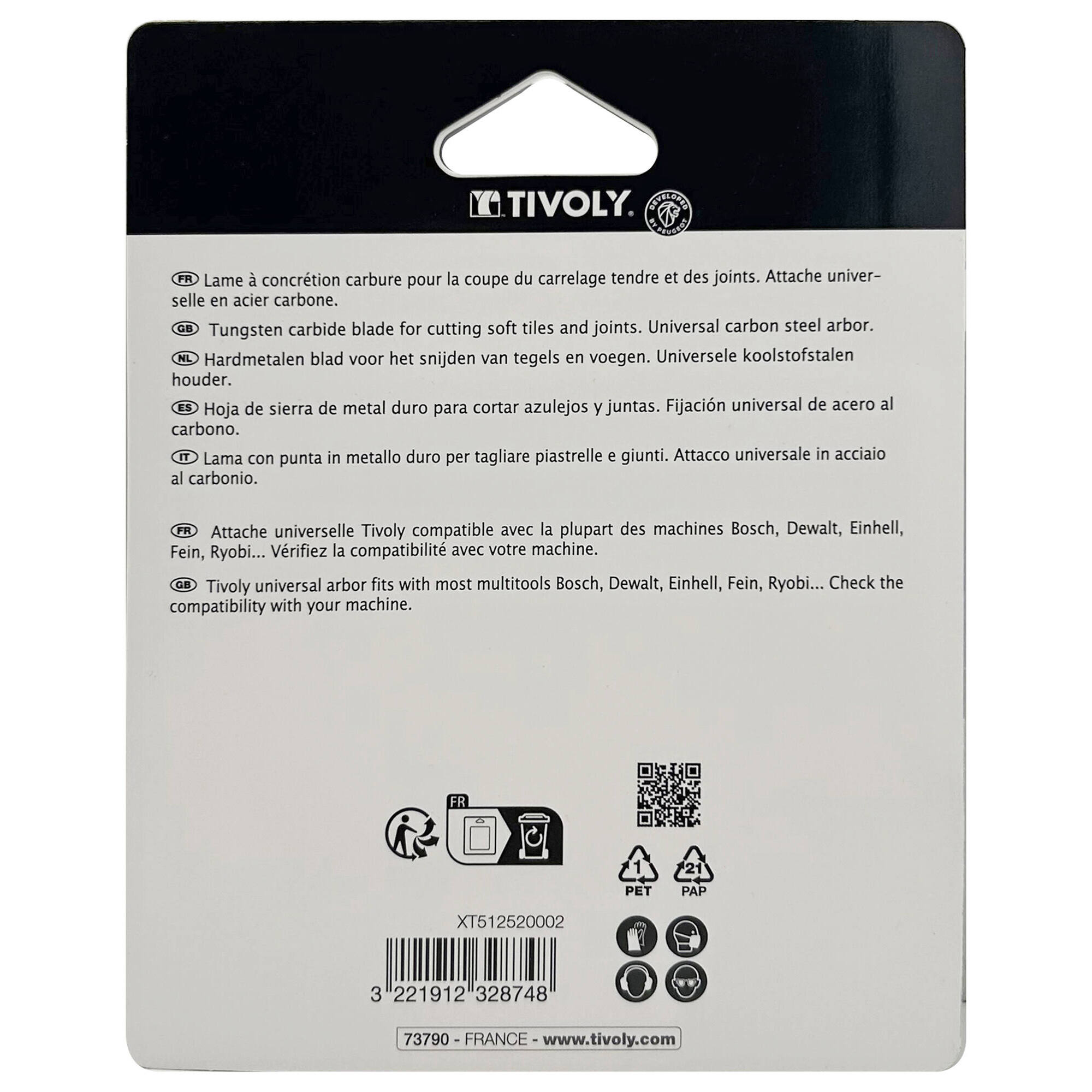 Hoja de sierra segmentada carburo - Ø87mm