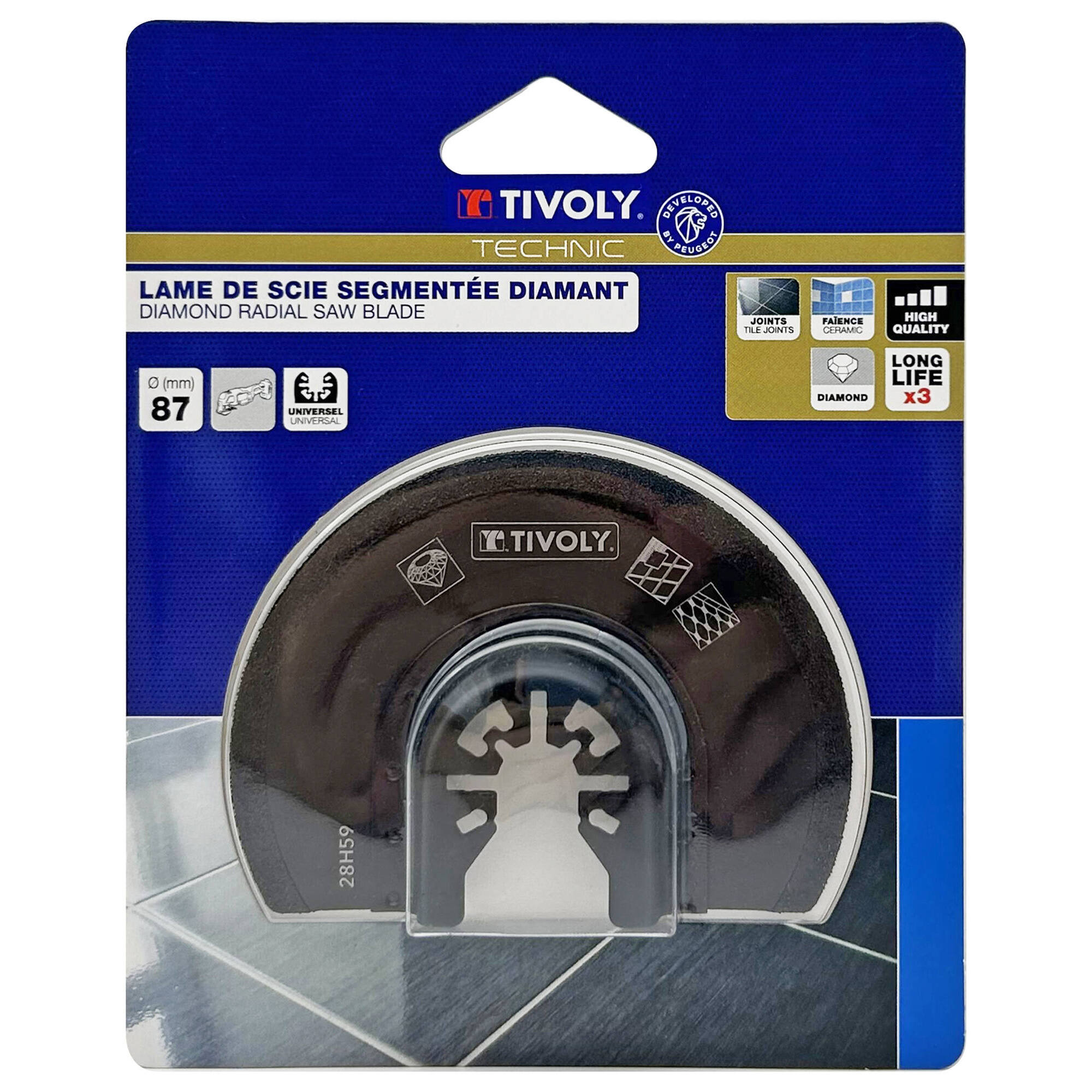 Hoja de sierra segmentada diamant - Ø87mm