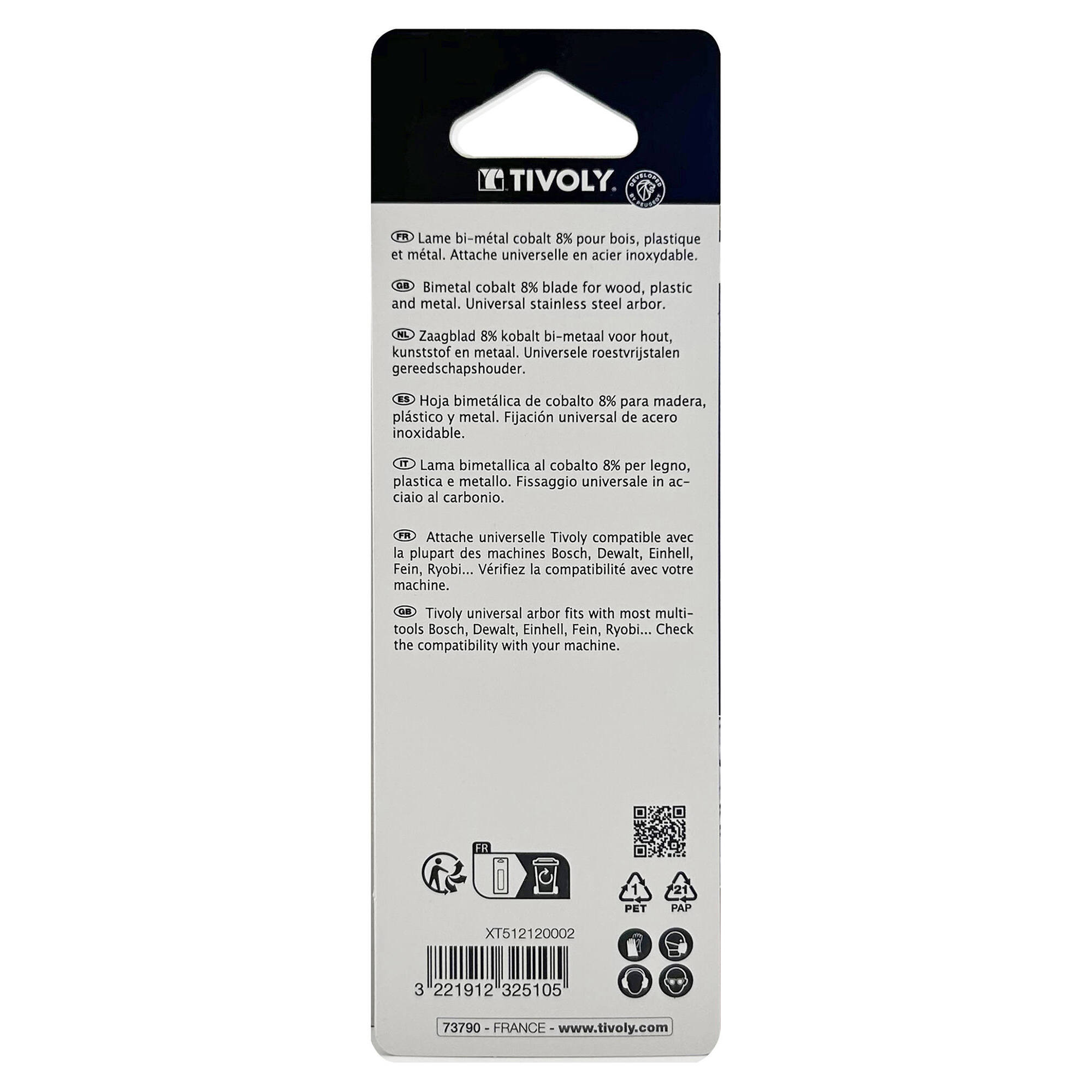 Cuchilla de inmersión bi-métal cobalto 8% - 10*28mm