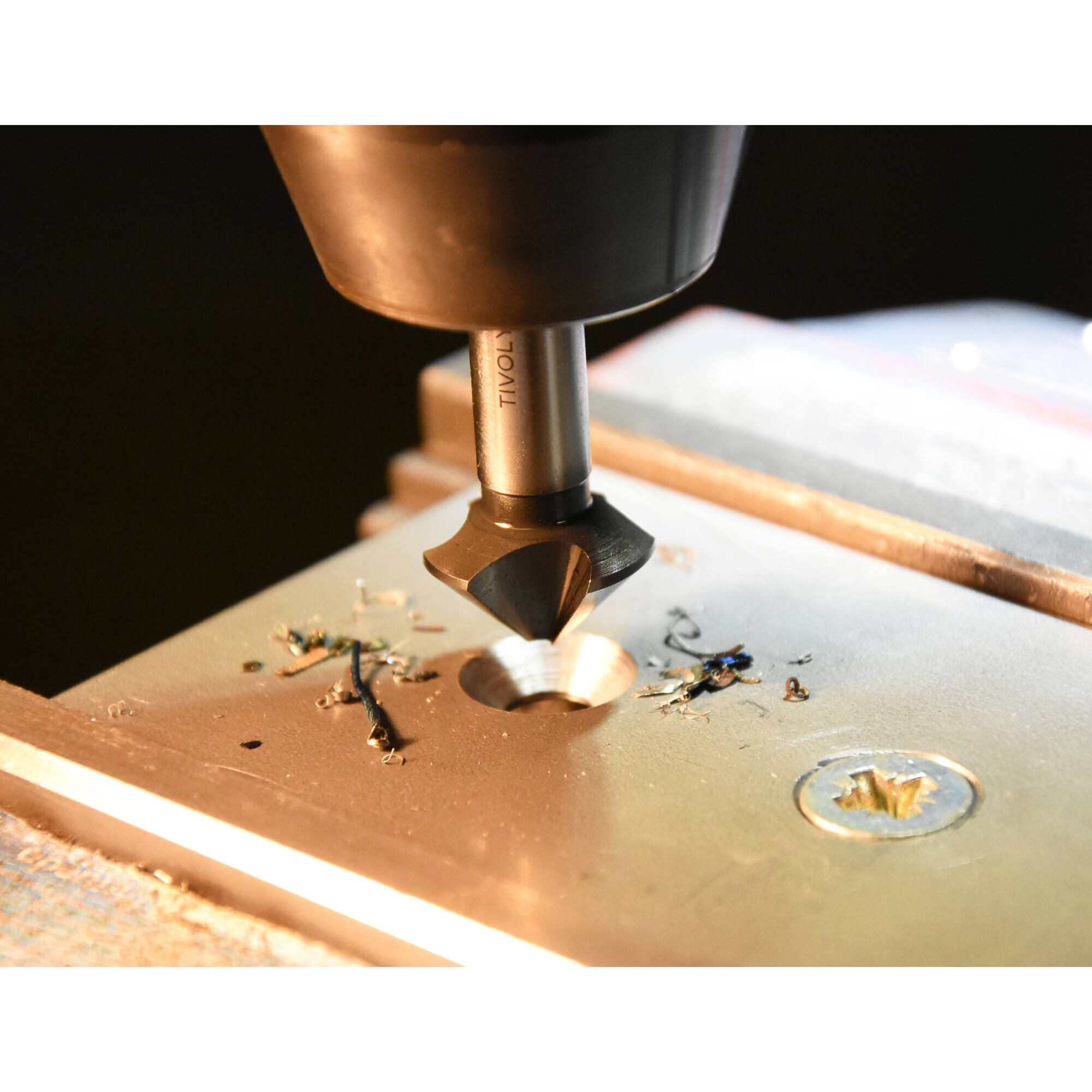 Avellanador PERFECTCUTl 90° HSS-E5 (cobalto 5%) -DIN 335C - Afilado ASYPOINT -Mango con 3 caras planas (Caja colgante) / Ø: 6.3 / L: 45