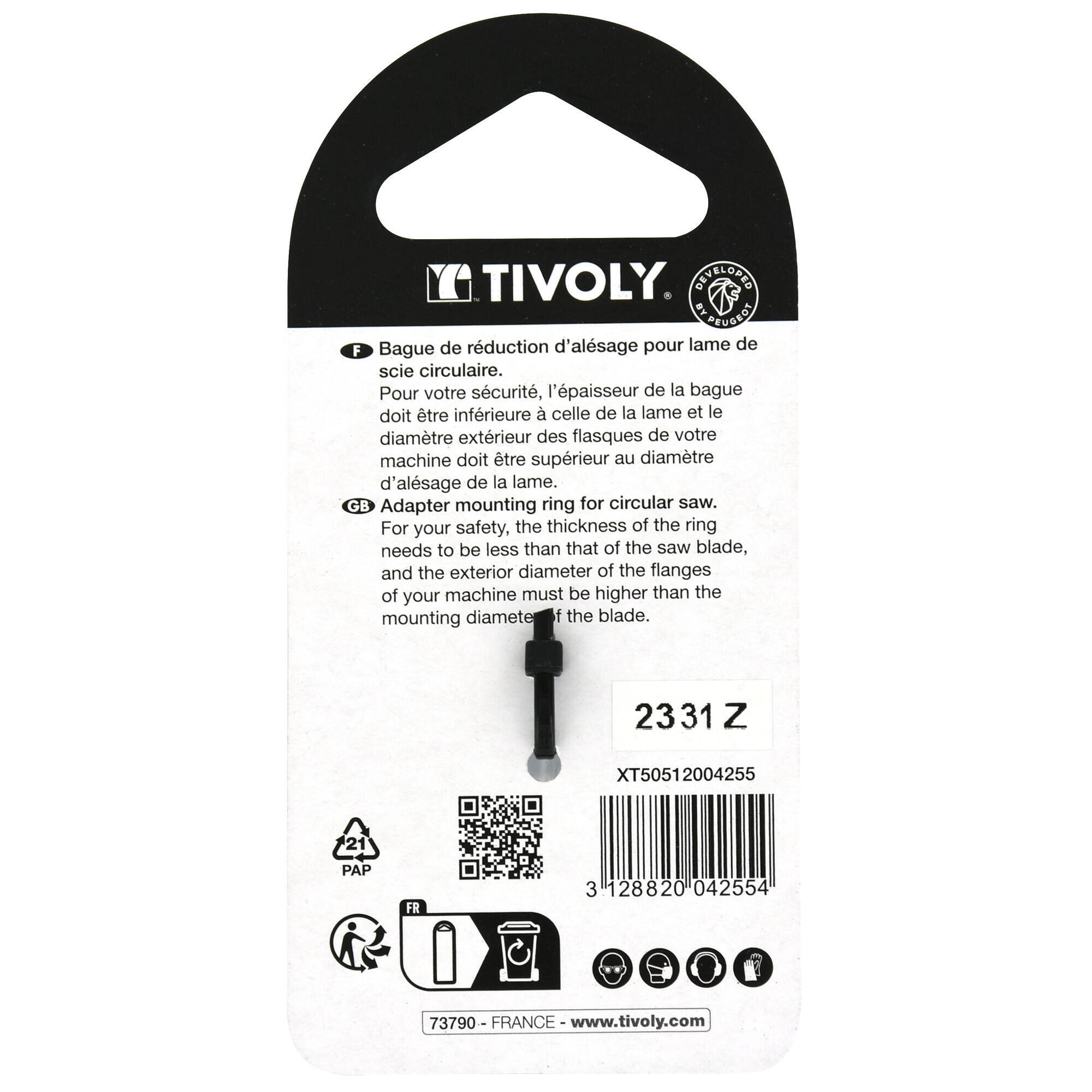 Anillos de reducción | Sierra circular Ø25>>>Ø20