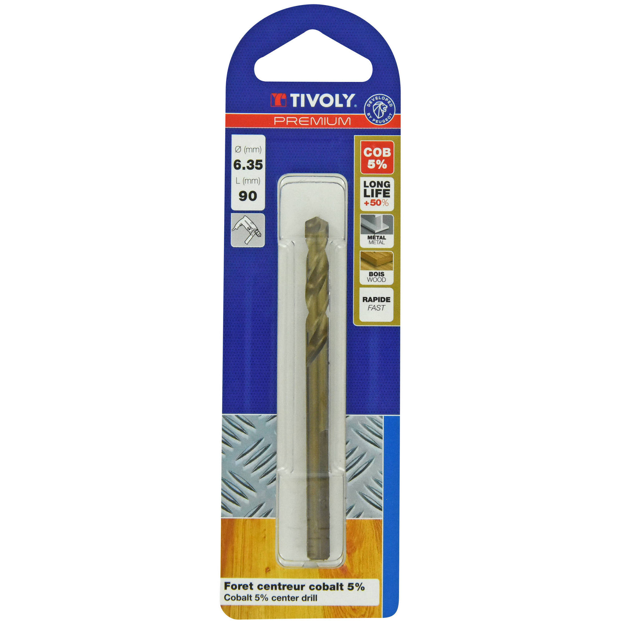 Broca guía Cobalto 5% para husillo "Quick Click"