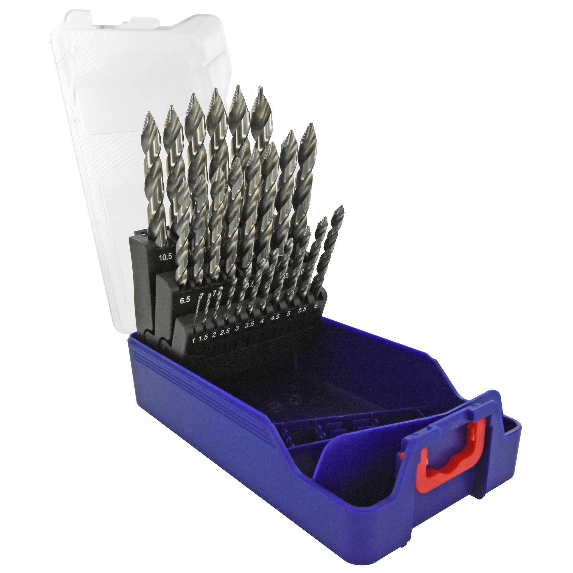 11457070017 - 25 brocas para metal HSS Afilado Tivoly Smart Point Ø 1 a 13mm