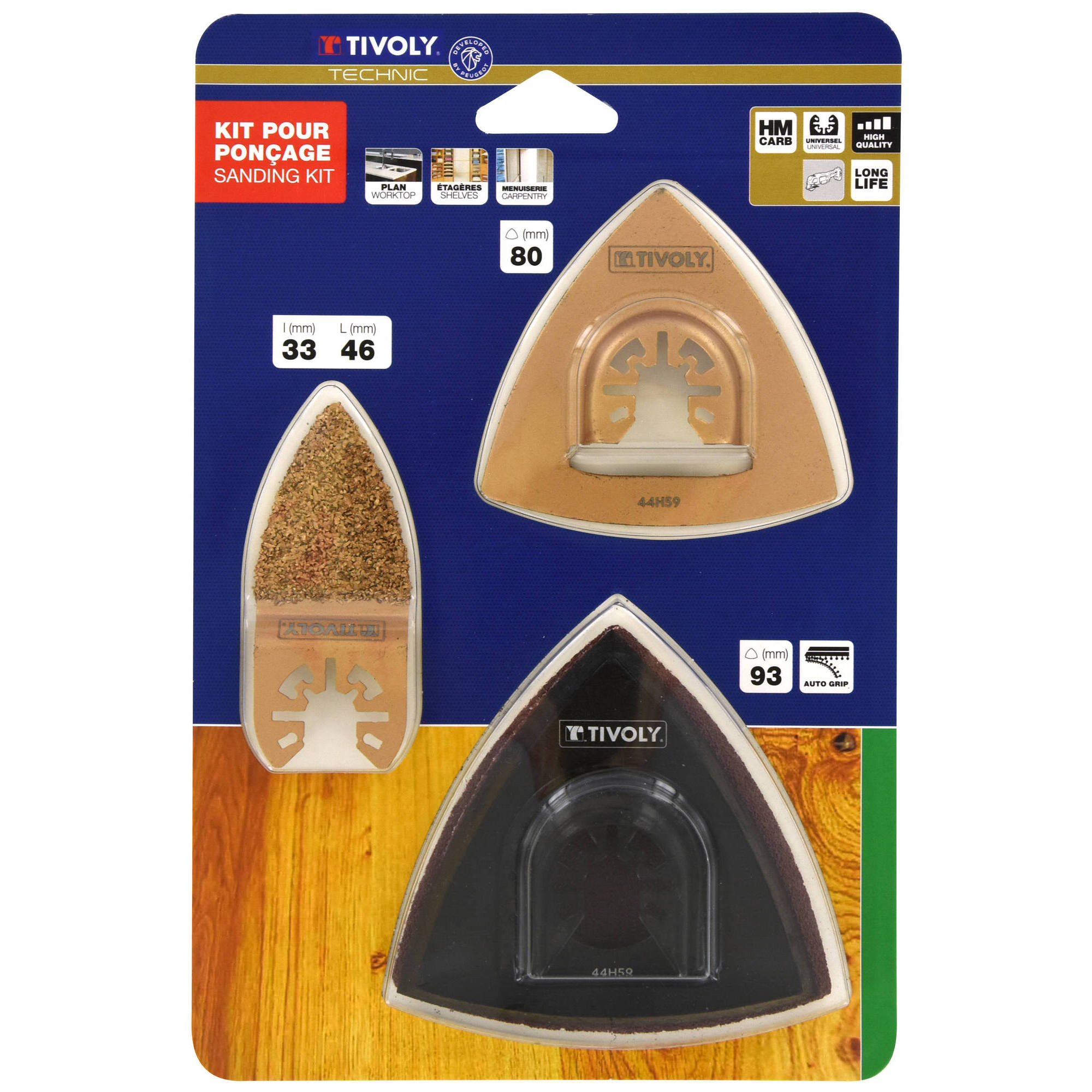 XT512720003 - Kit 3 piezas para lijado