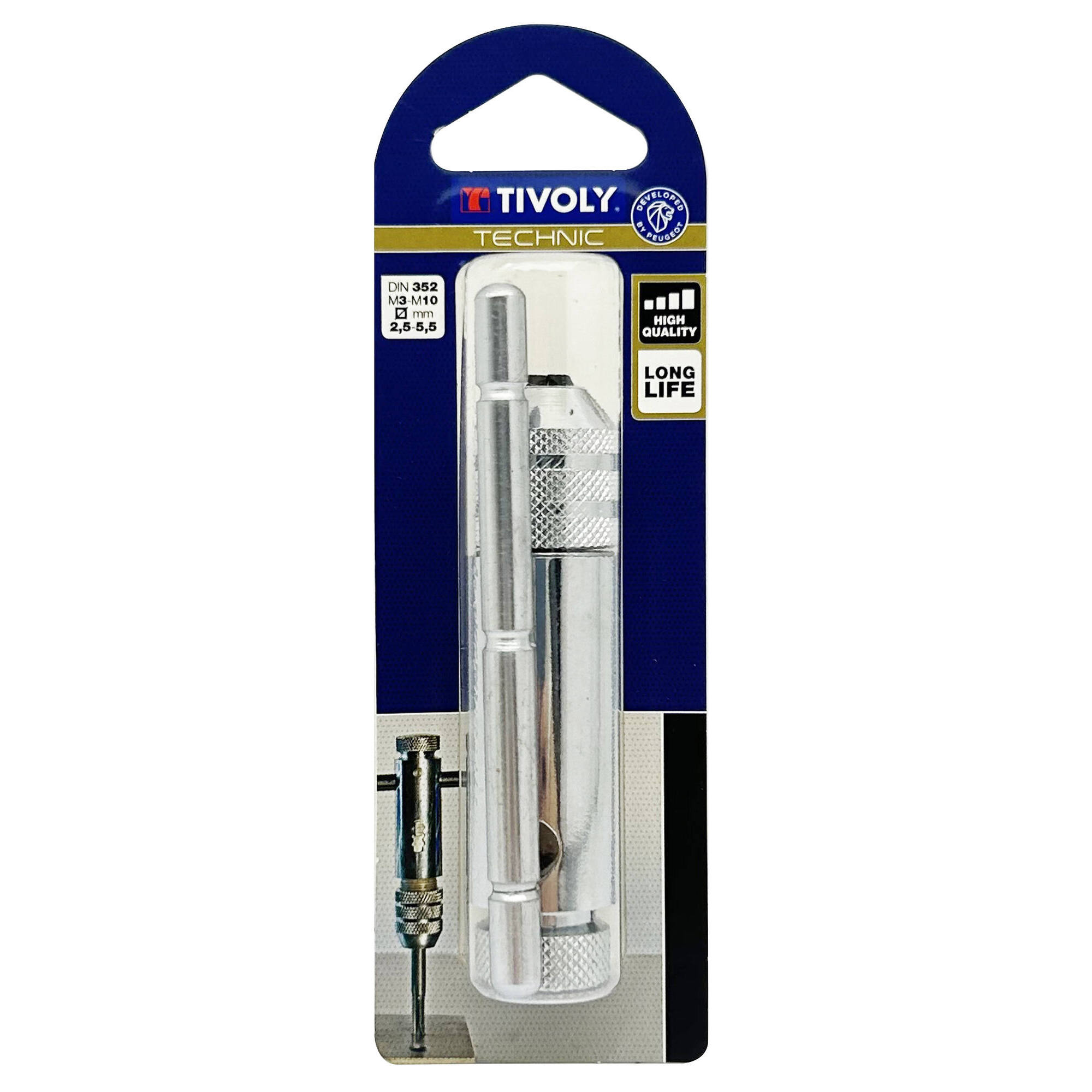 Giramachos con carraca M3 a M10 Ø 2,5 a 5,5 mm