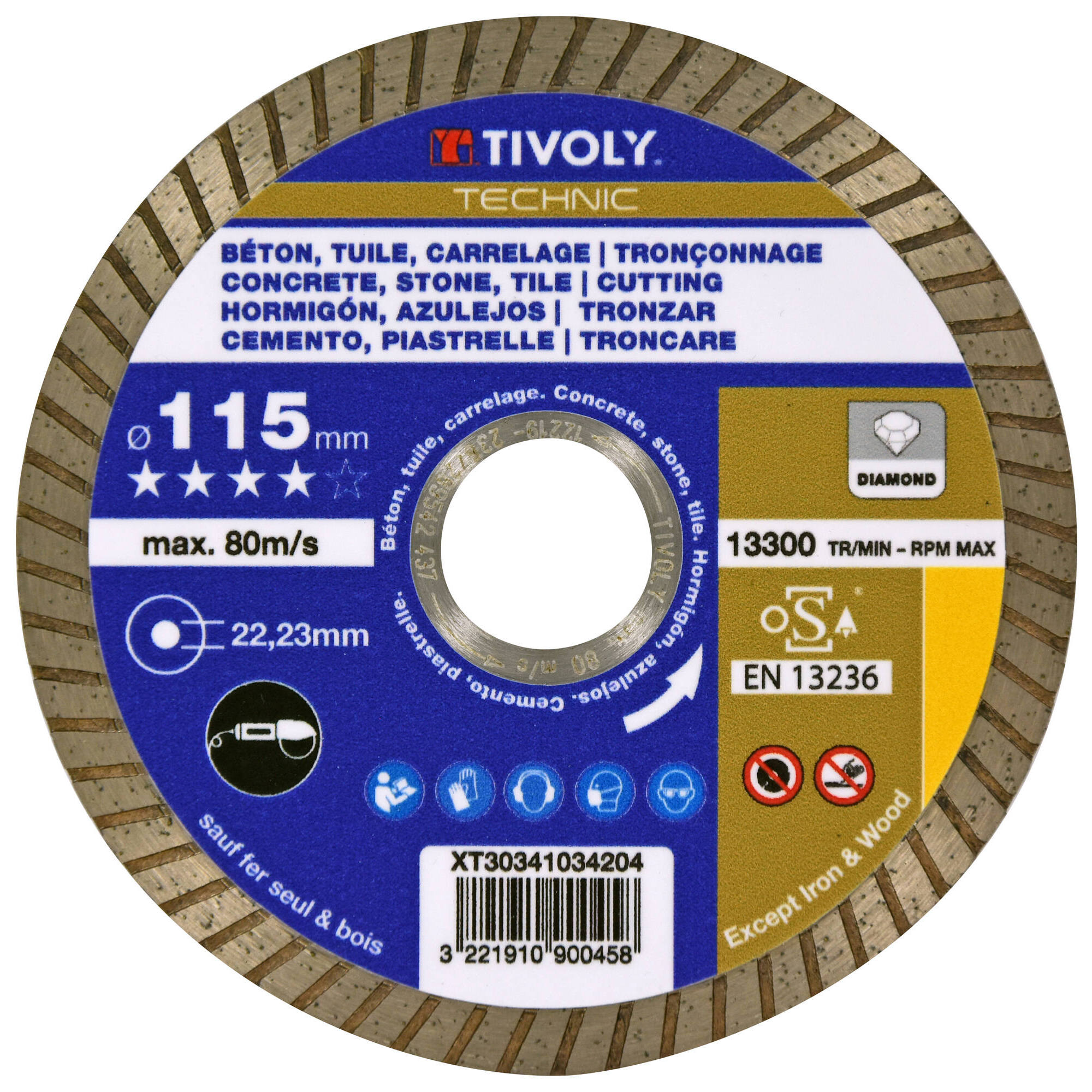 XT31241 - Disco DIAMANTE -MÚLTIPLES MATERIALES -Gama Best-Sellers