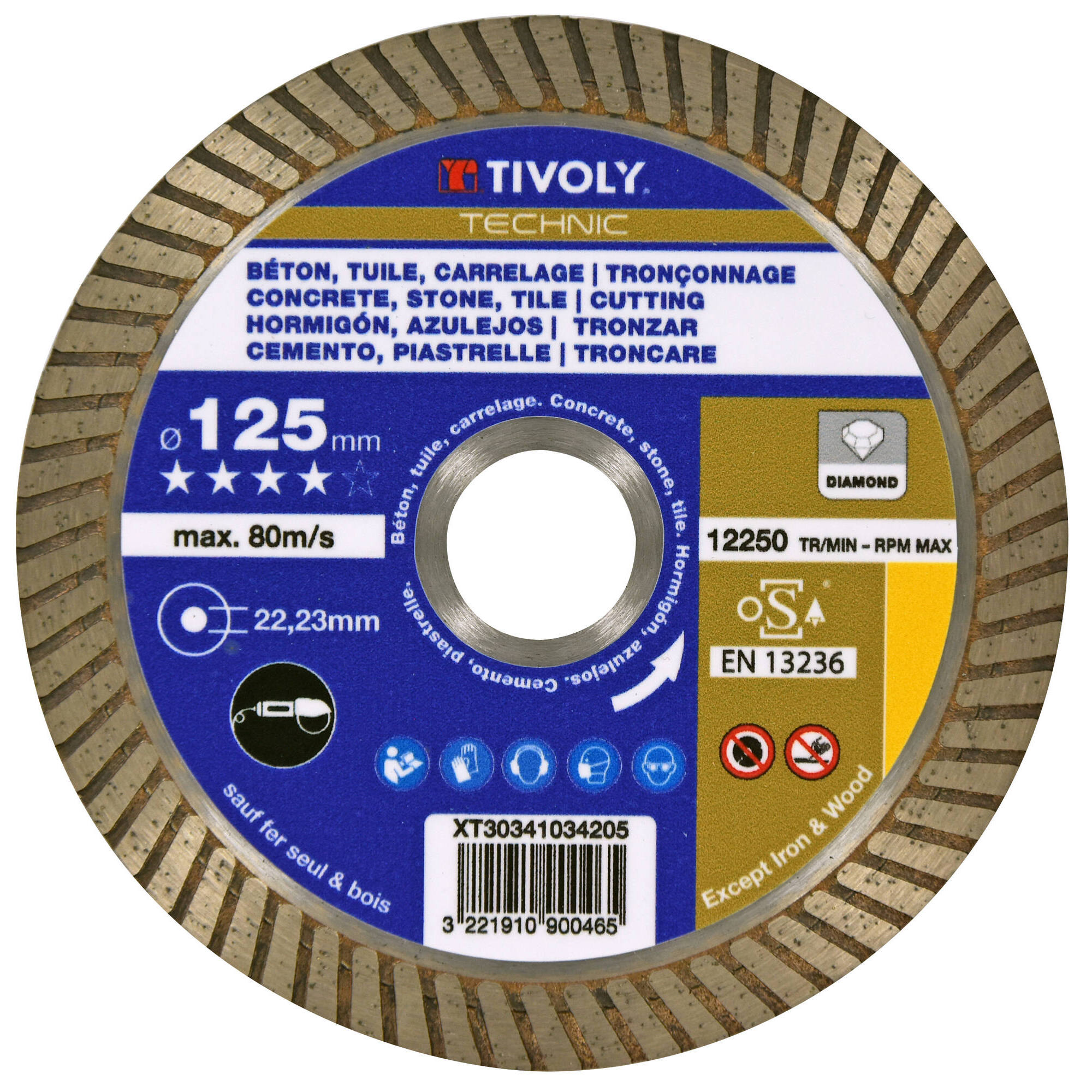 Disco DIAMANTE -MÚLTIPLES MATERIALES -Gama Best-Sellers (Caja colgante) / Ø: 125 / Ep: 1.5