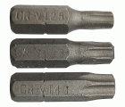 Punta de atornillar -Tornillo de seguridad -Para tornillo Torx Tamper (Blíster) N°: N25-30-40 / L: 25