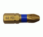 Punta de atornillar -Torsión TiN -Para tornillo Pozidriv (Blíster) N°: N3 / L: 25