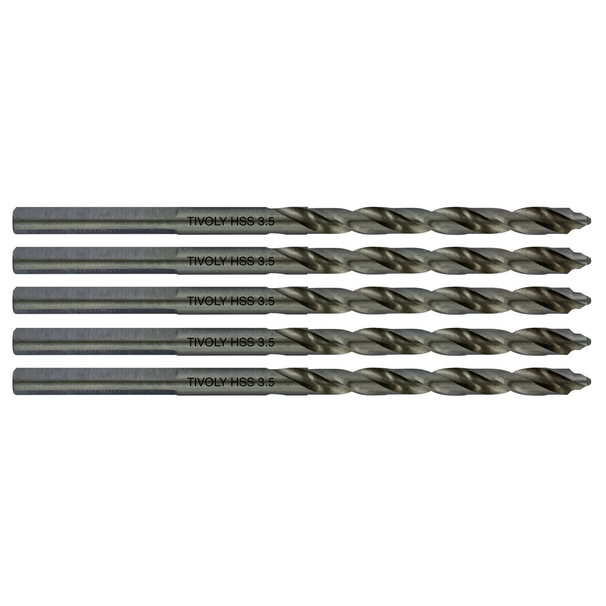 Ø: 3.5 / L: 70 / Broca para metal HSS PUNTA ESCALONADA | DIN338 | h8 | Afilado Tivoly Smart Point (Caja colgante)