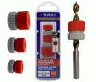 3 topes de profundidad regulables para brocas Ø3-4,5/5-7,5/8-12 mm