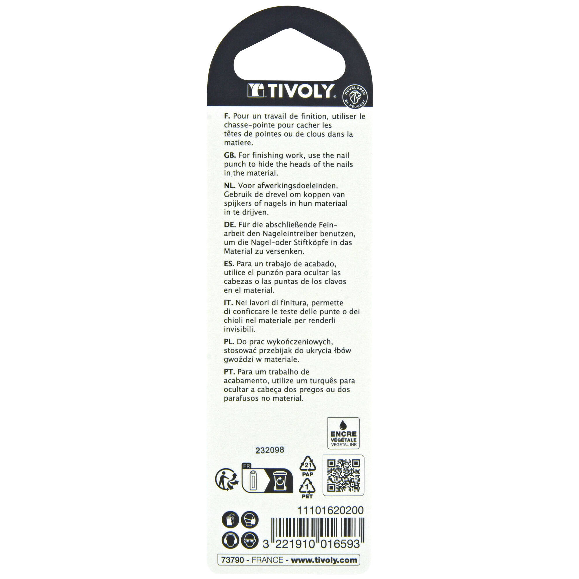 Botadores cónicos Ø2mm