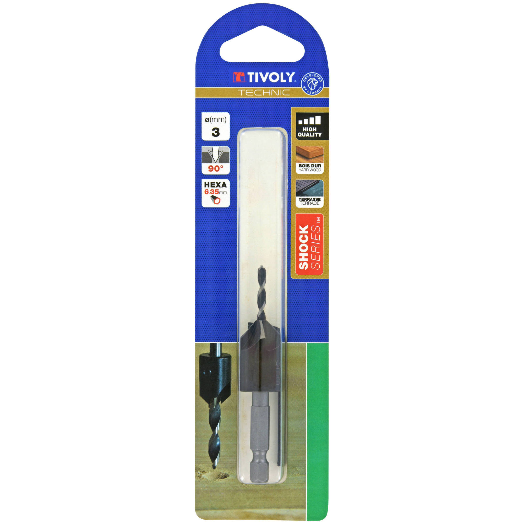 Ø3mm broca + fresa para madera