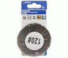 Rueda de LÁMINAS ABRASIVAS (Cartoncillo colgante) / Dim Ø60x30 / Gr : 120