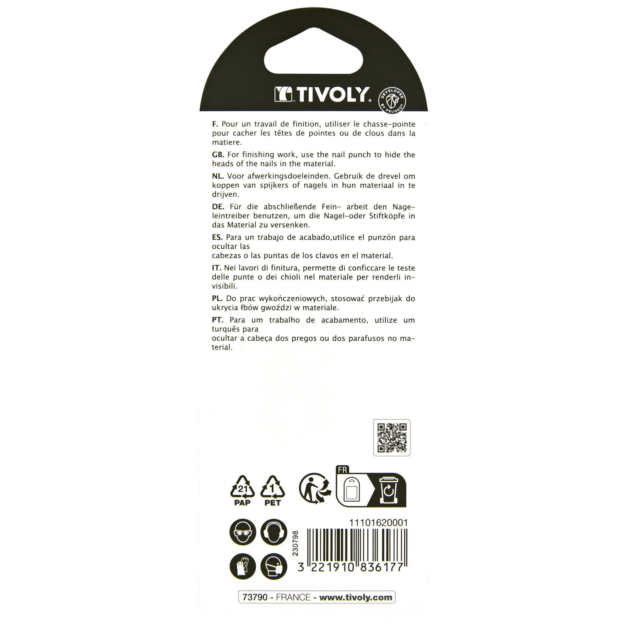 Botadores cónicos Ø3mm