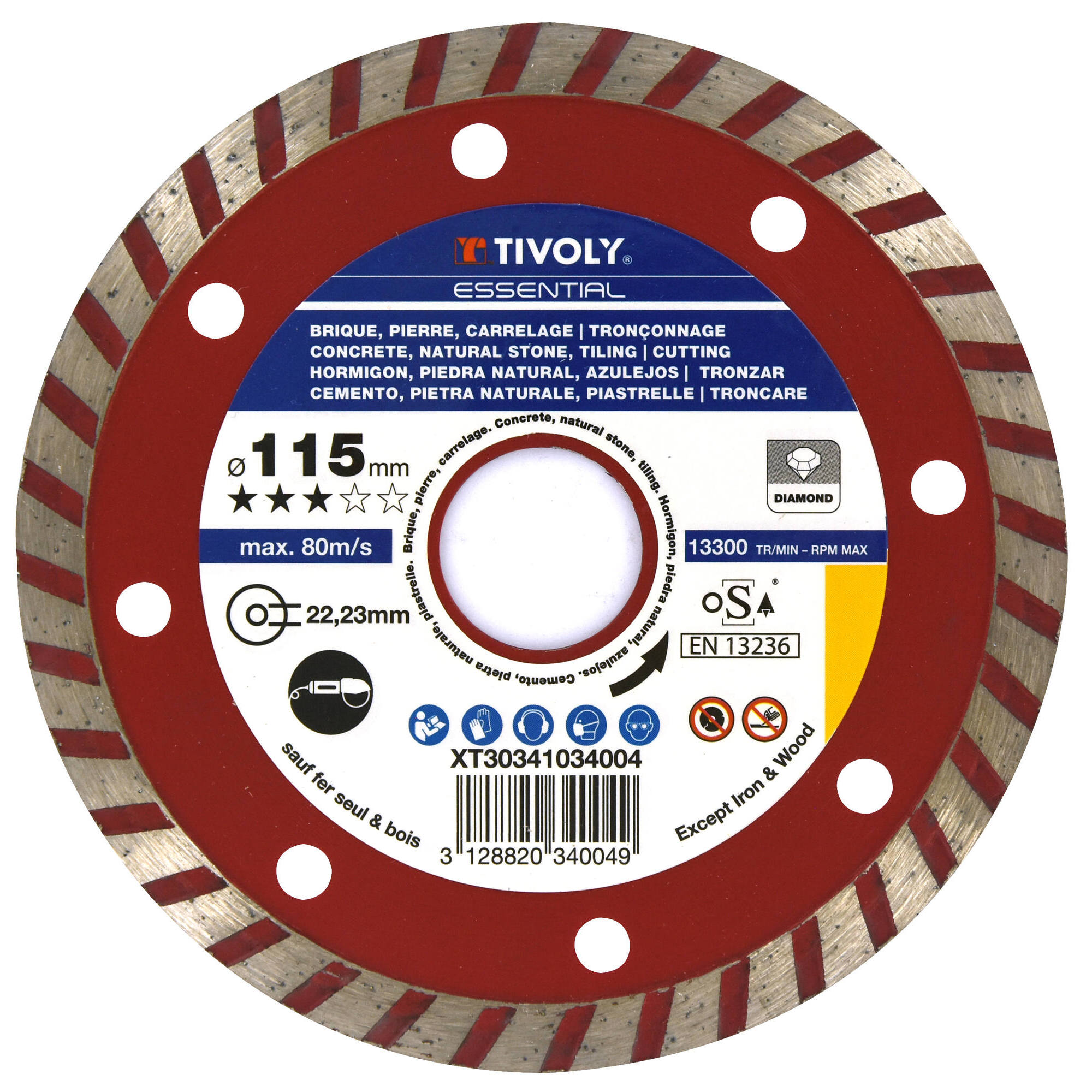 XT31011 - Disco DIAMANTE -MÚLTIPLES MATERIALES -Gama Económica