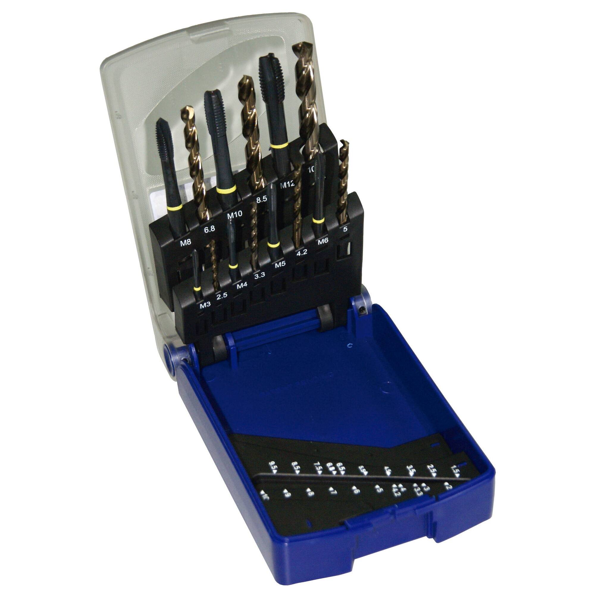 9602027 - Machos de roscar + brocas previas