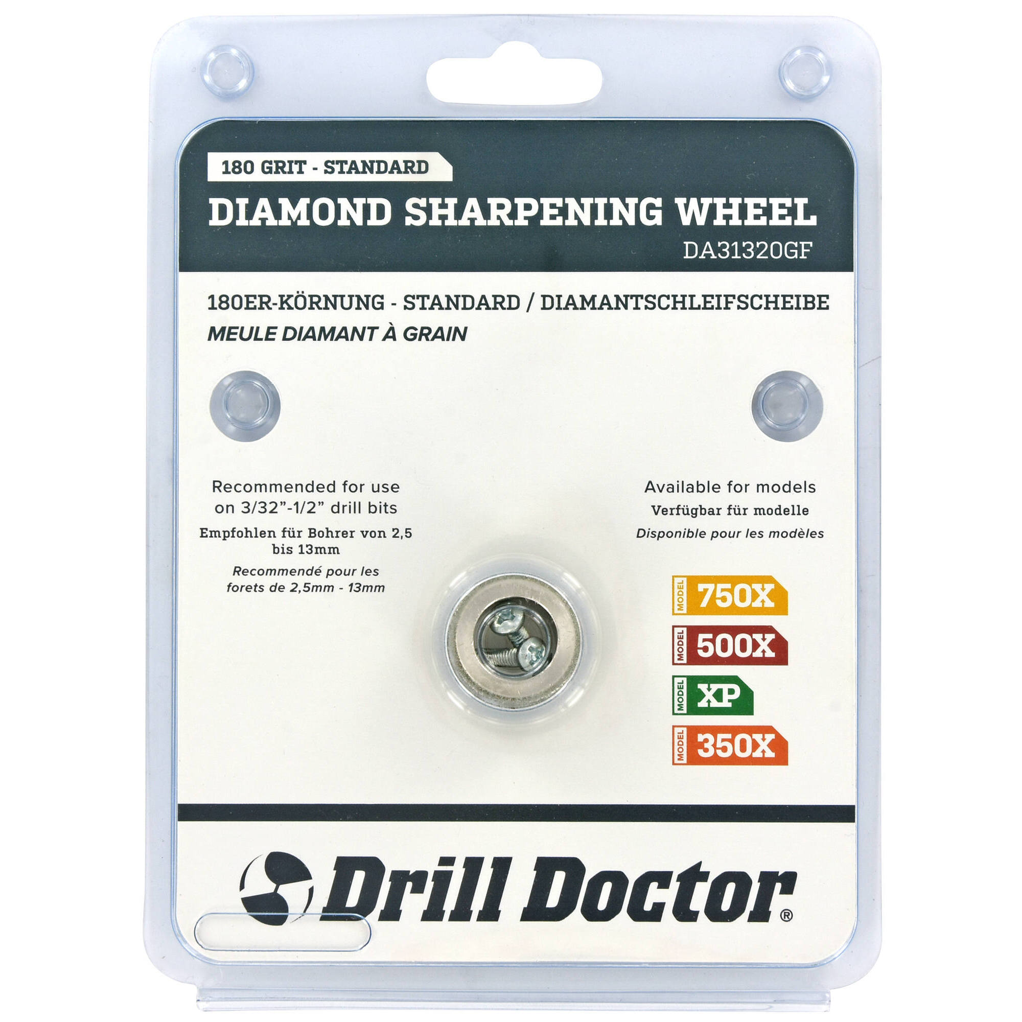 Muela de diamante grano 180 para afiladoras Drill Doctor