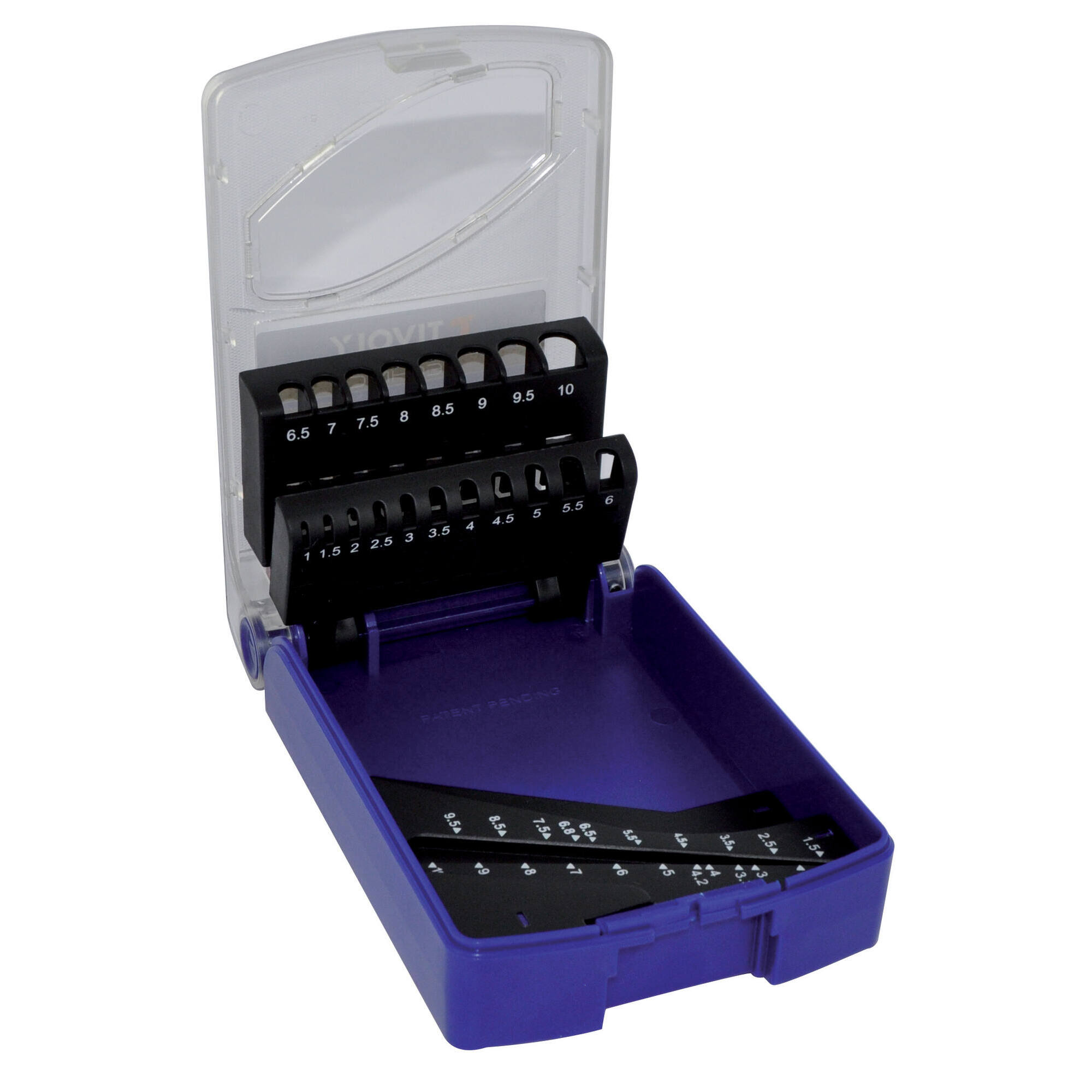 11300470015 - 1 estuche vacío de 19 brocas para metal Ø 1 a 10 mm por 1/2