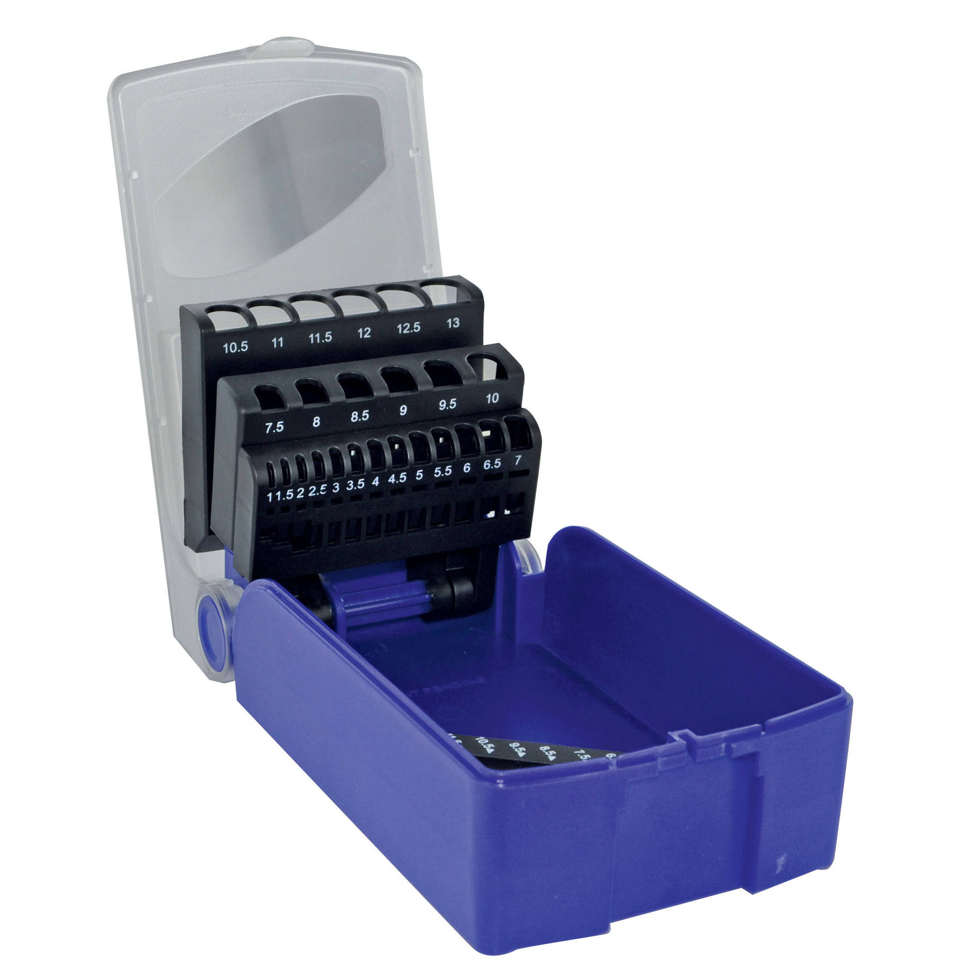 11300470017 - 1 estuche vacío de 25 brocas para metal Ø 1 a 13 mm por 1/2