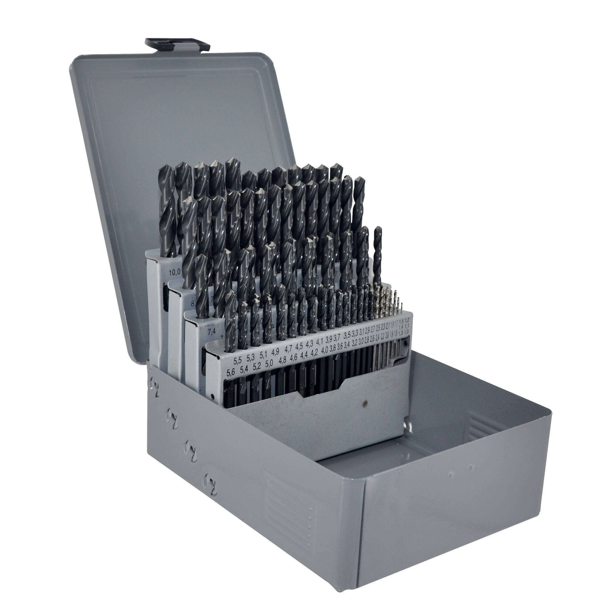 11400170008 - 91 brocas para metal HSS rectificadas Ø 1 a 10 mm por 1/10 TECHNIC