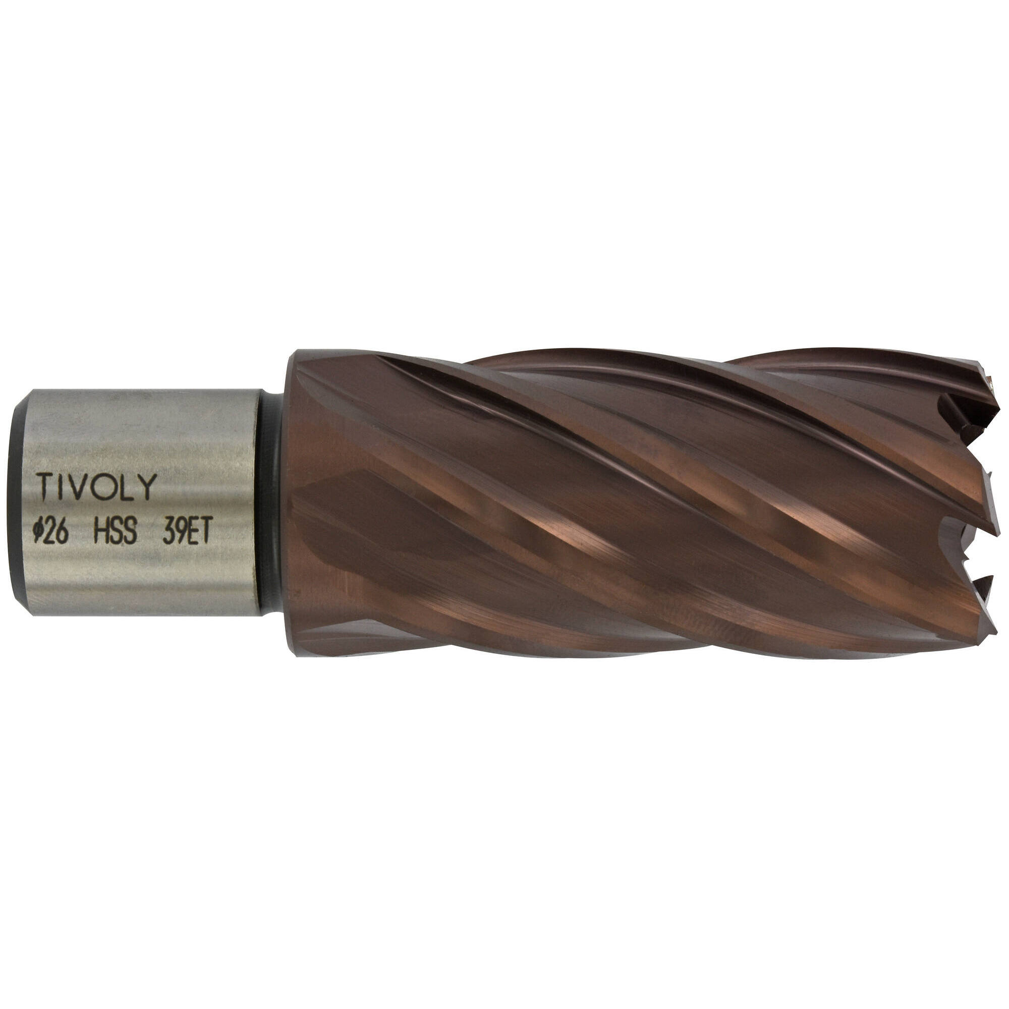 1037011 - Fresa hueca HSS | Recubrimiento TiAlN | Serie larga | Taladrado electromagnético anclaje Weldon