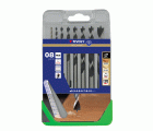 8 brocas para madera 3 puntas graduadas SLR Ø 2 a 10 mm