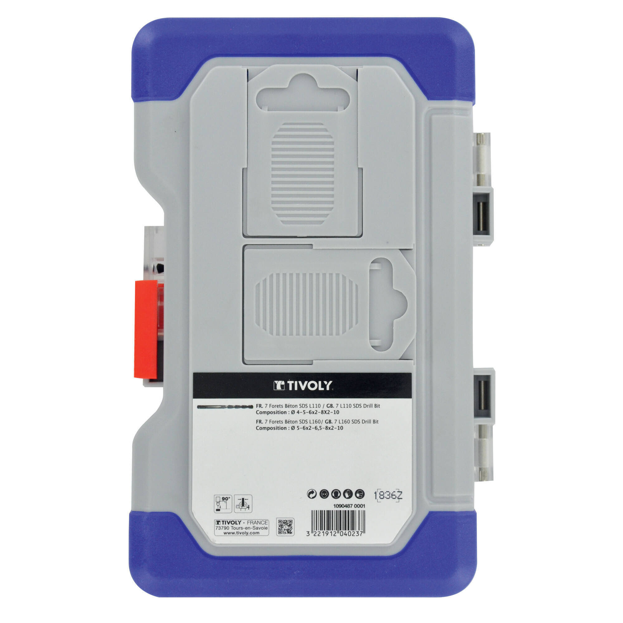 14 brocas para hormigón SDS+ -L. 110 mm -160 mm Ø 4 a 10 mm