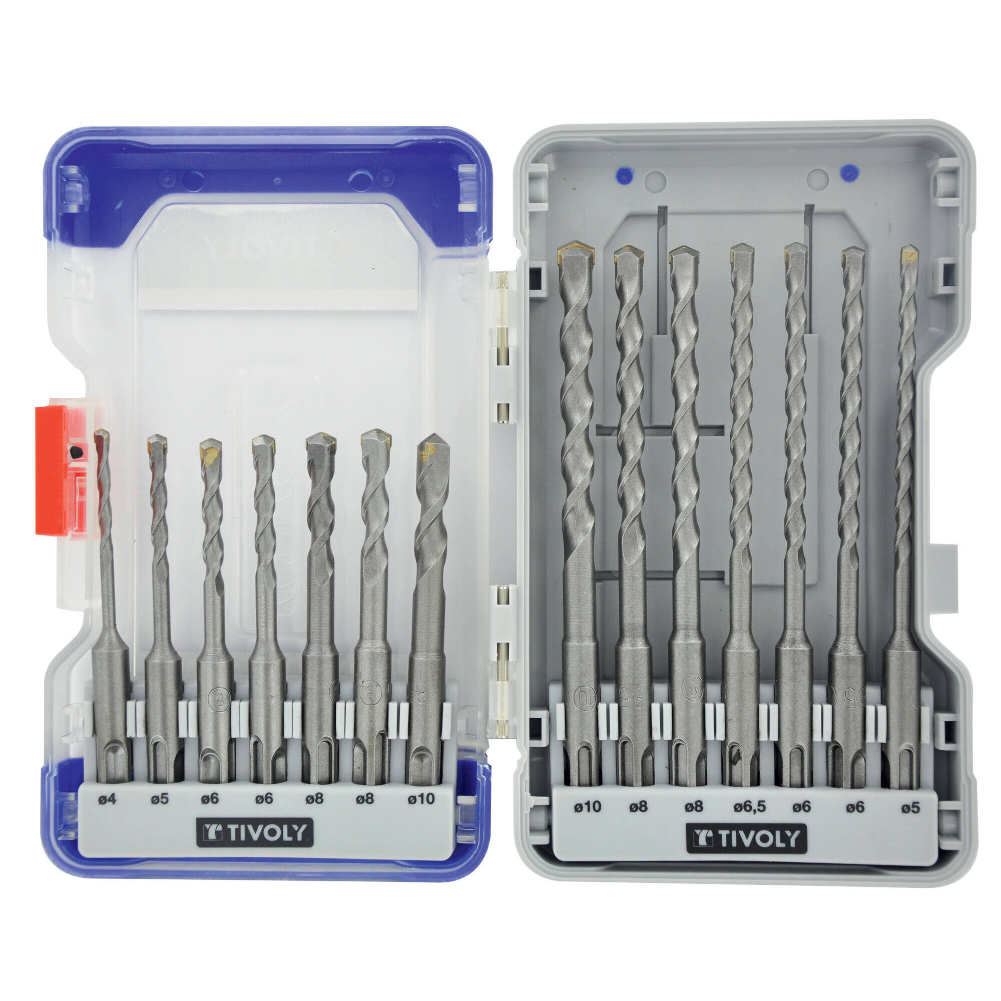 14 brocas para hormigón SDS+ -L. 110 mm -160 mm Ø 4 a 10 mm