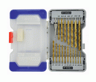 19 piezas -18 brocas para metal laminadas con recubrimiento TiN Ø 2 a 8 mm + 1 broca escalonada