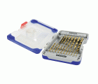 19 piezas -18 brocas para metal laminadas con recubrimiento TiN Ø 2 a 8 mm + 1 broca escalonada
