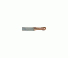 8236181 - Fresa para ranurar semi-esférica Metal Duro Integral - Z2 Hélice 30° - Recubrimiento HARDCUT