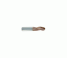 8236261 - Fresa para ranurar semi-esférica Metal Duro Integral - Z3 Hélice 30° - Recubrimiento HARDCUT