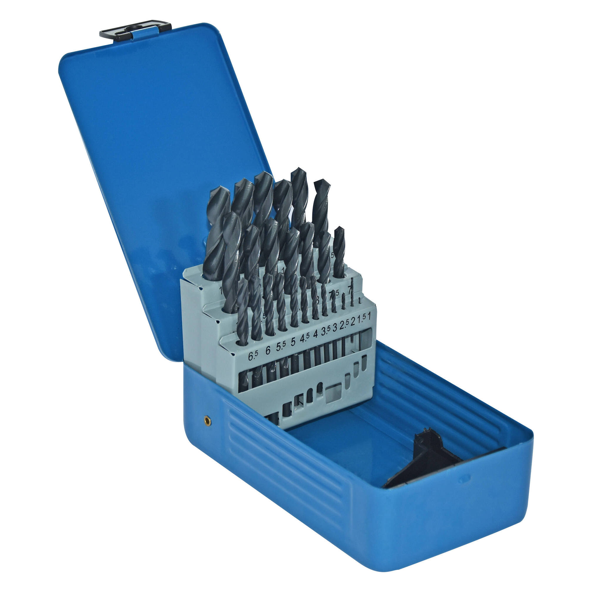 90200170003 - 25 brocas para metal HSS laminadas Ø 1 a 13 mm por 1/2