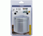 Ø: 67 / Sierra de corona para hormigón de carburo HM (Estuche blíster) / H: 55