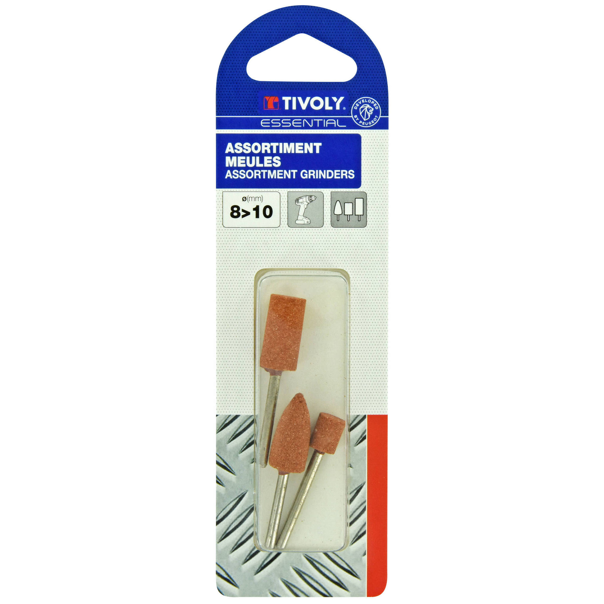 Surtido de muelas Ø8>10mm