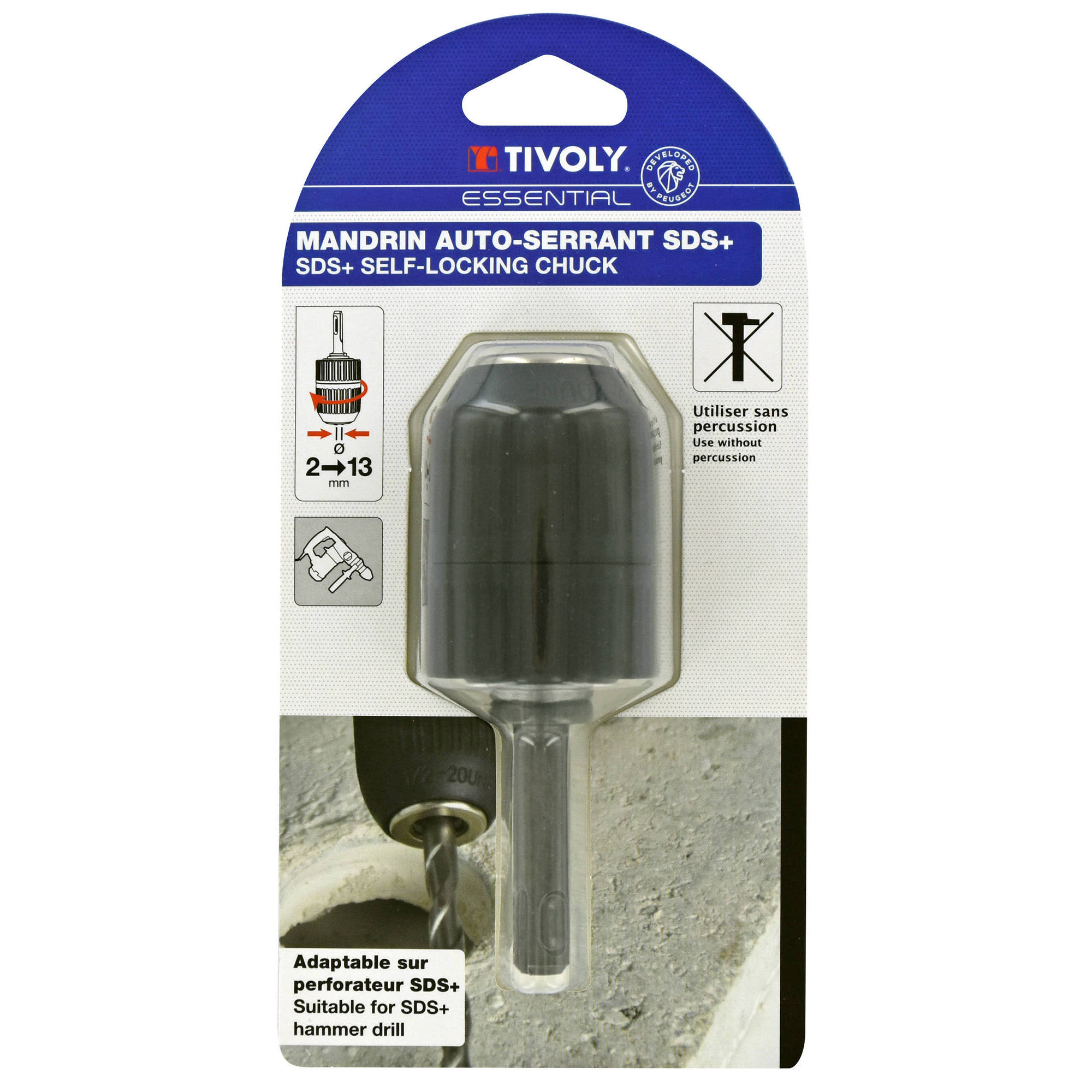 Portabrocas de apriete automático SDS+ Ø 2 a 13 mm