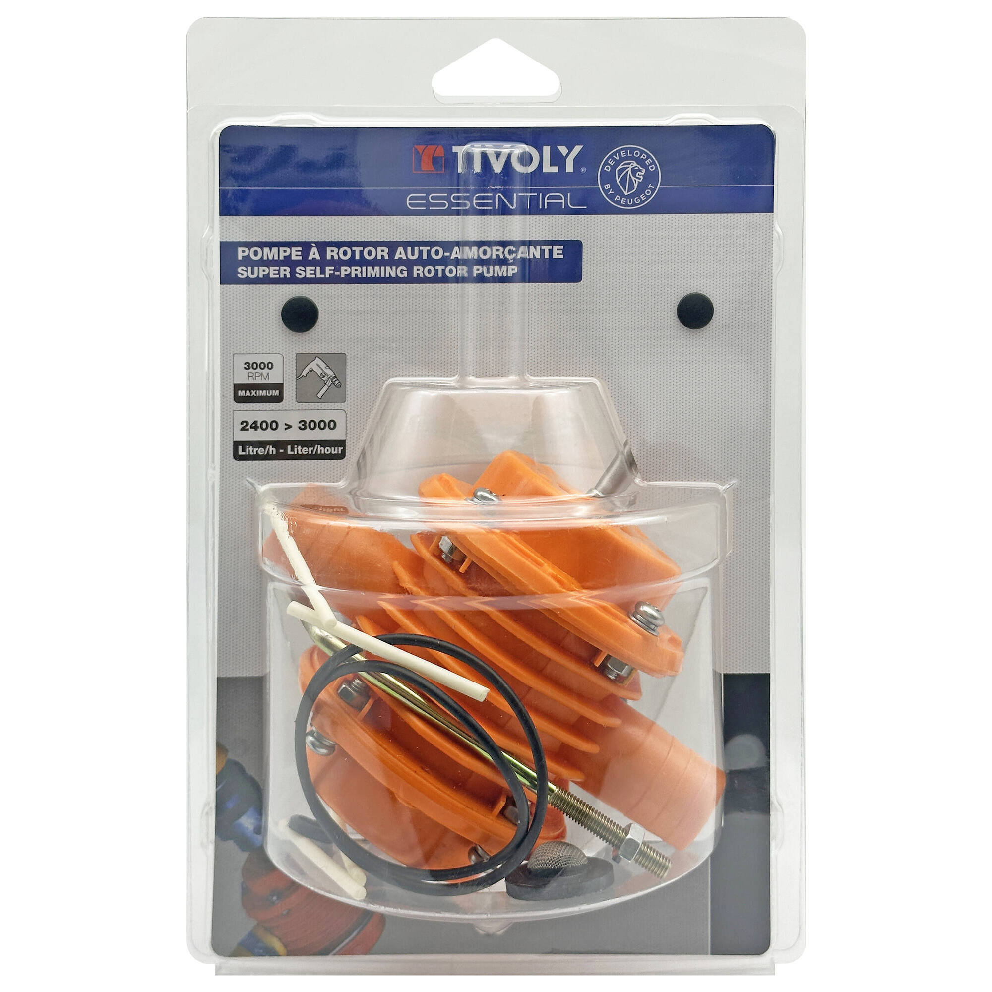 Bomba con rotor 2400 a 3000 litros/hora