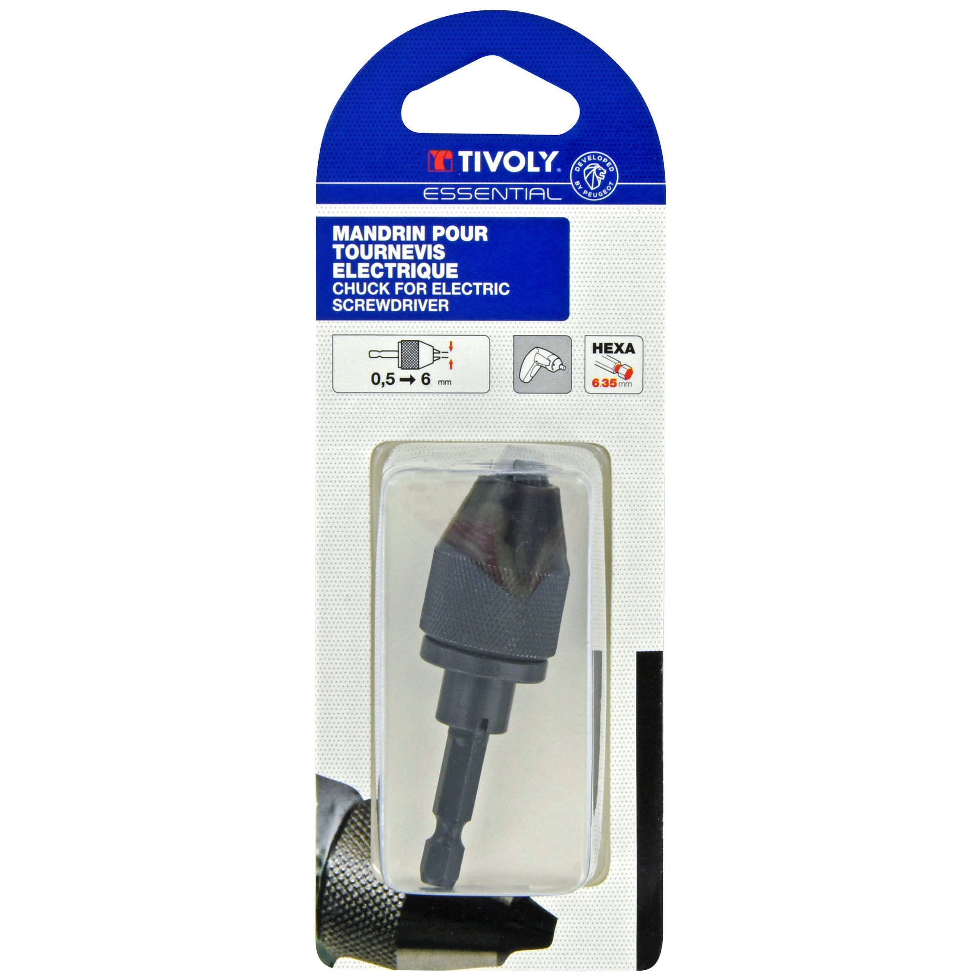 Portabrocas para destornillador eléctrico Ø 0,5 a 6 mm