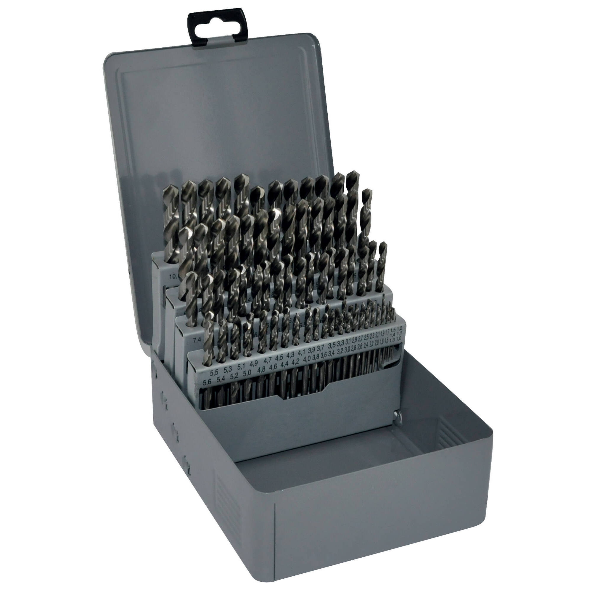 11452070008 - 91 brocas para metales HSS rectificadas, punta en cruz Ø 1 a 10 mm por 1/10 ESSENTIAL