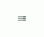 9501081 - Juego de 3 machos de mano Rosca Métrica IZQUIERDA HSS | DIN 352 | Perfil escalonado | 6H