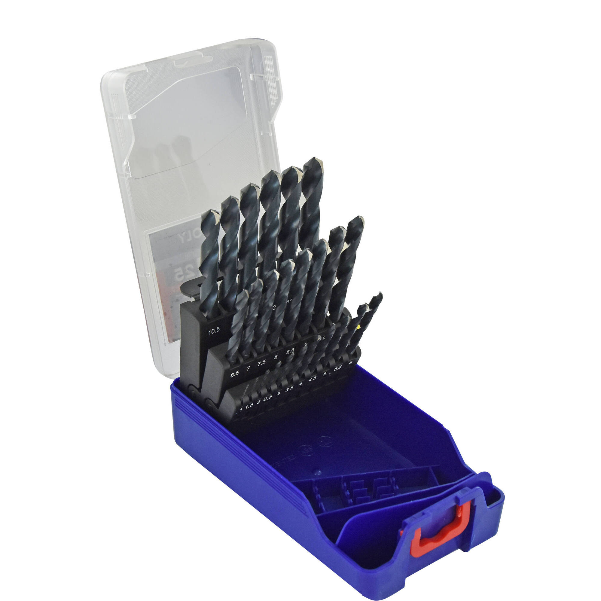 11453070017 - 25 brocas para metales HSS STEAM rectificadas punta en cruz Ø 1 a 13 mm por 1/2 ESSENTIAL