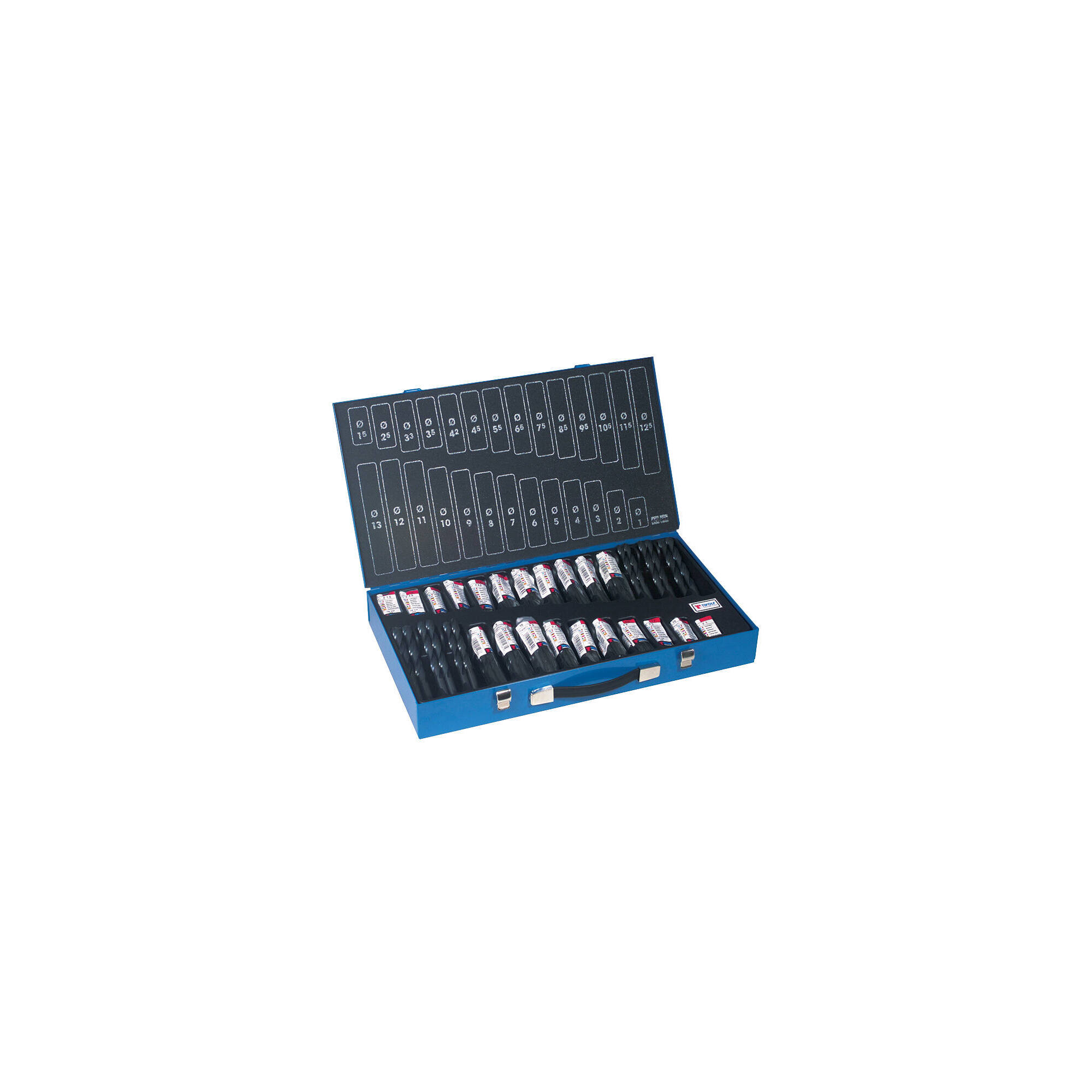 11453070026 - 222 brocas para metal HSS STEAM rectificadas punta en cruz Ø 1 a 13 mm por 1/2 ESSENTIAL